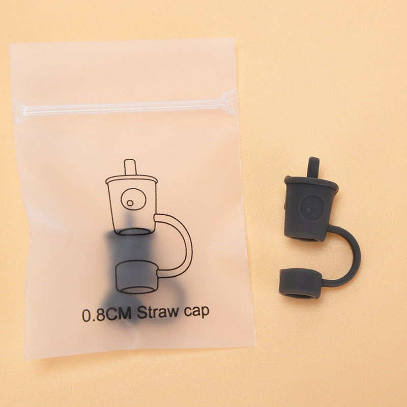 Wholesale Silicone Straw Dust Plug 0.8cm Dust Plug Straw Tube Cap